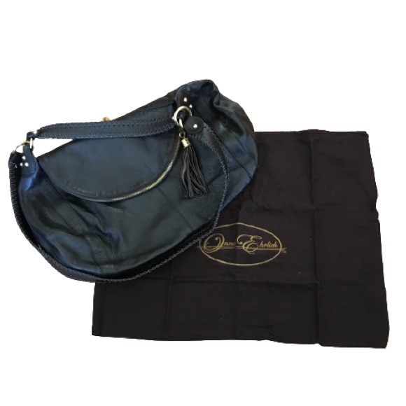 Onna Ehrlich Dark Chocolate Brown "Rachel" Shoulder Bag with Dust Bag - Picture 1 of 4